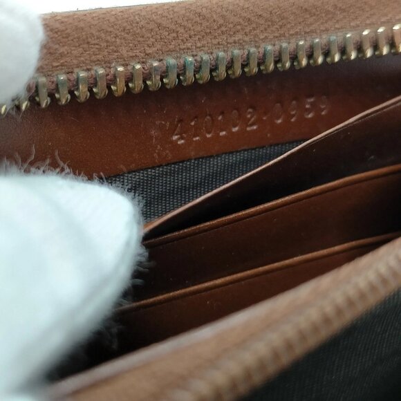 554248BY (L3) Authentic Gucci Wallet Long Brown PVC Luxury Vintage Designer Hand - Picture 8 of 10